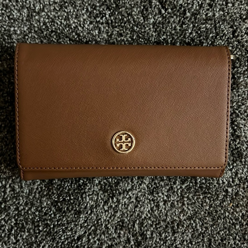 Tory Burch Robinson Brown Crossbody